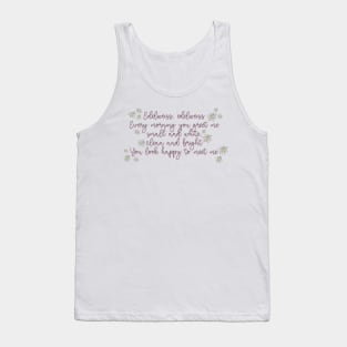 Sound of Music Edelweiss Lyrics Tank Top